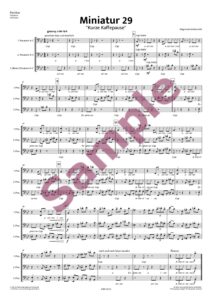 Miniatur 29 "Kurze Kaffeepause" für 3 Posaunen - Image 2