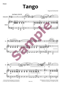 Tango für Cello Solo und Klavier – Bild 2