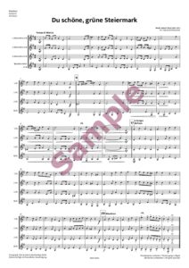 Du schöne, grüne Steiermark (Klarinetten4tett) – Bild 3