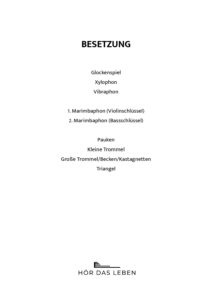 Lehàr Marsch für Schlagzeugensemble – Bild 2